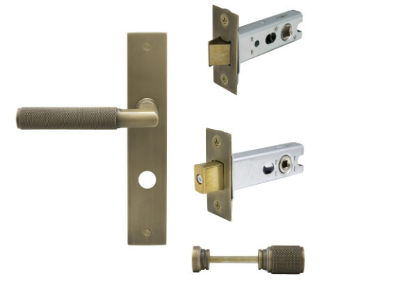 Windsor Premium NZ NIDO Lumina Longplate Privacy Set - Diamond Knurl Priced Per Set Available in 7 Colours