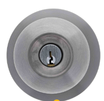 Carbine Australia Classroom set - knob outside Locks / Unlocks, 60/70mm Backset Lever C4 Keyed to Differ Satin Stainless Steel