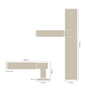 Windsor Premium NZ NIDO Verge Longplate Dummy Lever Right Hand - Plain  Available in 7 Colours