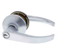 Carbine Australia Ascot Tiebolt Classroom set Disability Lever - outside Locks / Unlocks, 60/70mm Backset Lever C4 Keyed to Differ - Brushed Satin Chrome
