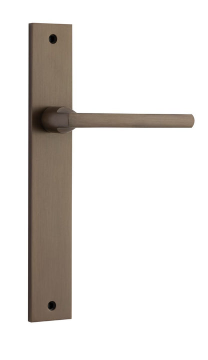 Iver Baltimore Door Knob Rectangular Latch Pair, Passage Kit, Privacy Kit , Entrance Kit with High Security Lock -Signature Brass