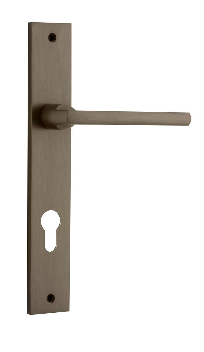 Iver Baltimore Door Knob Rectangular Latch Pair, Passage Kit, Privacy Kit , Entrance Kit with High Security Lock -Signature Brass