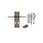 Iver Baltimore Door Knob Rectangular Latch Pair, Passage Kit, Privacy Kit , Entrance Kit with High Security Lock -Signature Brass