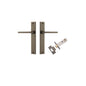 Iver Baltimore Door Knob Rectangular Latch Pair, Passage Kit, Privacy Kit , Entrance Kit with High Security Lock -Signature Brass