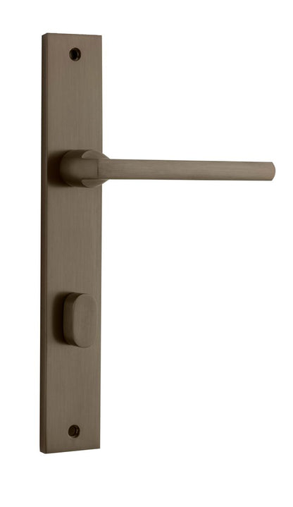 Iver Baltimore Door Knob Rectangular Latch Pair, Passage Kit, Privacy Kit , Entrance Kit with High Security Lock -Signature Brass