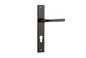 Iver Annecy Door Lever Rectangular Latch Pair, Passage Kit, Privacy Kit , Entrance Kit with High Security Lock -Signature Brass