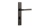Iver Annecy Door Lever Rectangular Latch Pair, Passage Kit, Privacy Kit , Entrance Kit with High Security Lock -Signature Brass