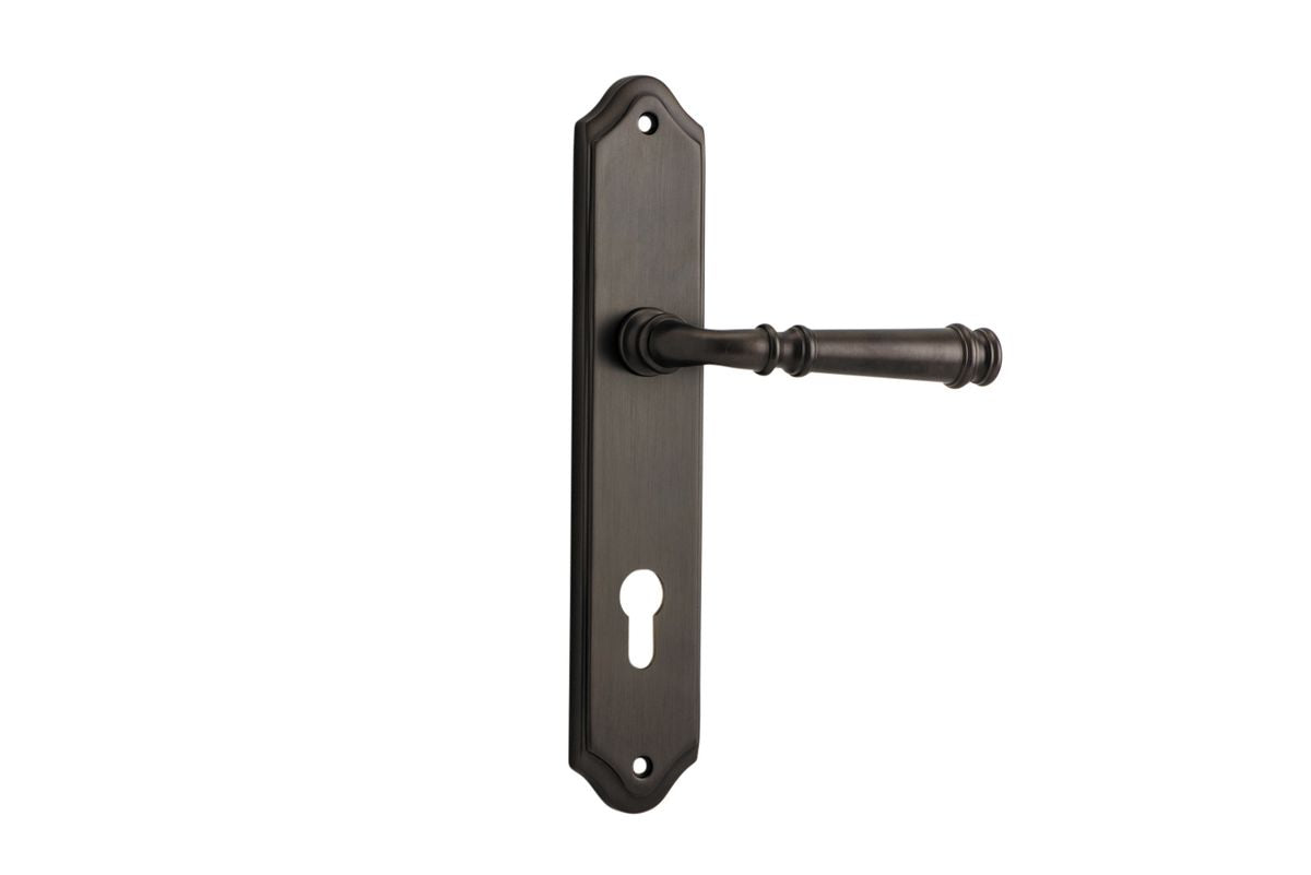 Iver Verona Door Lever Shouldered Latch Pair, Passage Kit, Privacy Kit , Entrance Kit with High Security Lock- Signature Brass