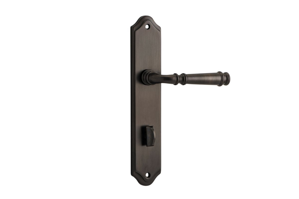 Iver Verona Door Lever Shouldered Latch Pair, Passage Kit, Privacy Kit , Entrance Kit with High Security Lock- Signature Brass