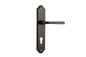 Iver Annecy Door Lever Shouldered Latch Pair, Passage Kit, Privacy Kit , Entrance Kit with High Security Lock -Signature Brass
