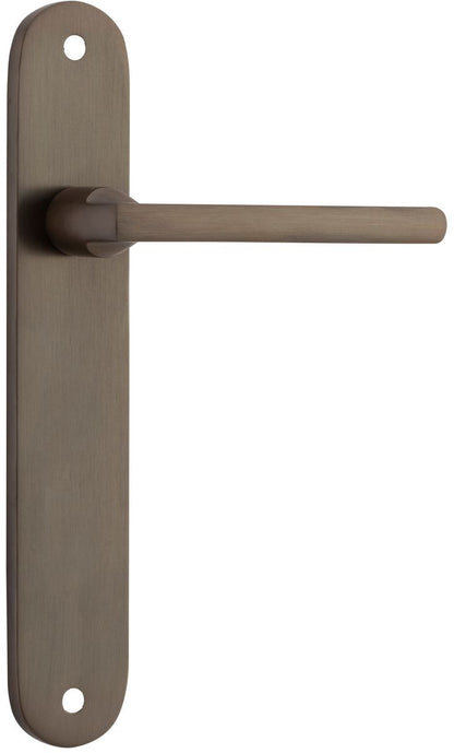 Iver Baltimore Door Knob Oval Latch Pair, Passage Kit, Privacy Kit , Entrance Kit with High Security Lock -Signature Brass