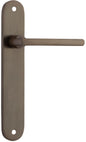 Iver Baltimore Door Knob Oval Latch Pair, Passage Kit, Privacy Kit , Entrance Kit with High Security Lock -Signature Brass