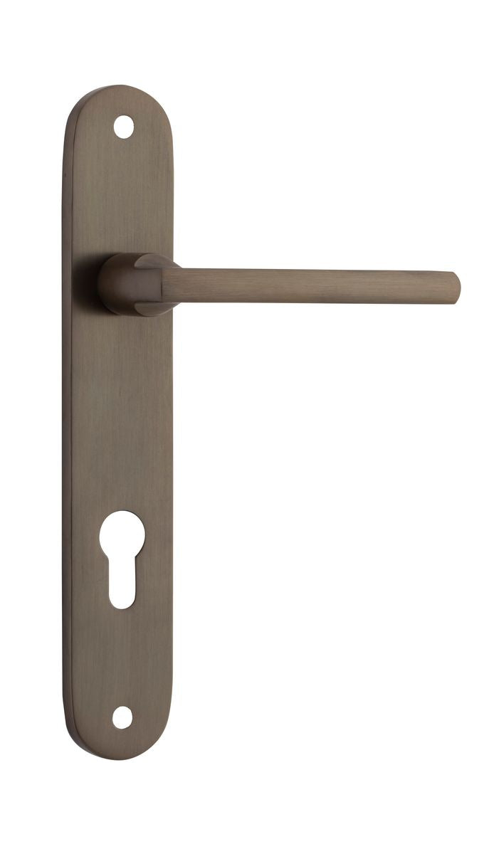 Iver Baltimore Door Knob Oval Latch Pair, Passage Kit, Privacy Kit , Entrance Kit with High Security Lock -Signature Brass