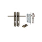Iver Baltimore Door Knob Oval Latch Pair, Passage Kit, Privacy Kit , Entrance Kit with High Security Lock -Signature Brass