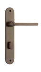 Iver Baltimore Door Knob Oval Latch Pair, Passage Kit, Privacy Kit , Entrance Kit with High Security Lock -Signature Brass