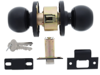 Carbine Australia Communication set - Outside key only inside key only  60mm and 70mm backset - Stainless Steel & Matte Black