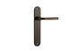 Iver Annecy Door Lever Oval Latch Pair, Passage Kit, Privacy Kit , Entrance Kit with High Security Lock - Signature Brass