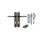 Iver Annecy Door Lever Oval Latch Pair, Passage Kit, Privacy Kit , Entrance Kit with High Security Lock - Signature Brass