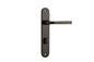 Iver Annecy Door Lever Oval Latch Pair, Passage Kit, Privacy Kit , Entrance Kit with High Security Lock - Signature Brass