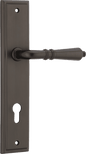Iver Sarlat  Door Lever Stepped Latch Pair, Passage Kit, Privacy Kit , Entrance Kit with High Security Lock - Signature Brass