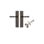 Iver Sarlat  Door Lever Stepped Latch Pair, Passage Kit, Privacy Kit , Entrance Kit with High Security Lock - Signature Brass