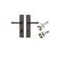 Iver Sarlat  Door Lever Stepped Latch Pair, Passage Kit, Privacy Kit , Entrance Kit with High Security Lock - Signature Brass