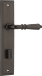 Iver Sarlat  Door Lever Stepped Latch Pair, Passage Kit, Privacy Kit , Entrance Kit with High Security Lock - Signature Brass
