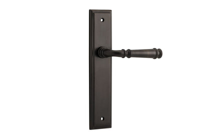 Iver Verona Door Lever Stepped Latch Pair, Passage Kit, Privacy Kit , Entrance Kit with High Security Lock- Signature Brass