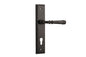 Iver Verona Door Lever Stepped Latch Pair, Passage Kit, Privacy Kit , Entrance Kit with High Security Lock- Signature Brass
