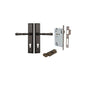 Iver Verona Door Lever Stepped Latch Pair, Passage Kit, Privacy Kit , Entrance Kit with High Security Lock- Signature Brass