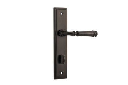 Iver Verona Door Lever Stepped Latch Pair, Passage Kit, Privacy Kit , Entrance Kit with High Security Lock- Signature Brass