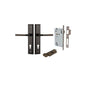 Iver Annecy Door Lever Shouldered Latch Pair, Passage Kit, Privacy Kit , Entrance Kit with High Security Lock -Signature Brass