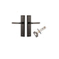 Iver Annecy Door Lever Shouldered Latch Pair, Passage Kit, Privacy Kit , Entrance Kit with High Security Lock -Signature Brass