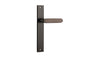 Iver Bronte Door Lever Rectangular Latch Pair, Passage Kit, Privacy Kit , Entrance Kit with High Security Lock - Signature Brass