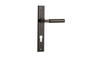 Iver Berlin Door Lever Rectangular Latch Pair, Passage Kit, Privacy Kit , Entrance Kit with High Security Lock -  Signature Brass