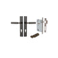 Iver Berlin Door Lever Rectangular Latch Pair, Passage Kit, Privacy Kit , Entrance Kit with High Security Lock -  Signature Brass