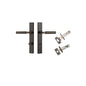 Iver Berlin Door Lever Rectangular Latch Pair, Passage Kit, Privacy Kit , Entrance Kit with High Security Lock -  Signature Brass