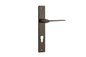 Iver Como  Door Lever Rectangular Latch Pair, Passage Kit, Privacy Kit , Entrance Kit with High Security Lock -Signature Brass