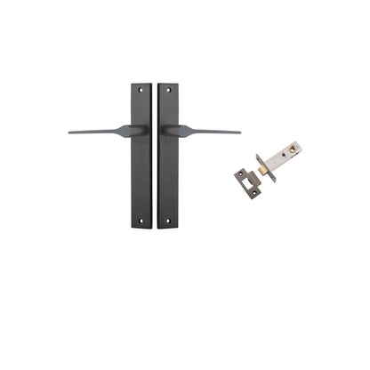 Iver Como  Door Lever Rectangular Latch Pair, Passage Kit, Privacy Kit , Entrance Kit with High Security Lock -Signature Brass