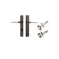 Iver Como  Door Lever Rectangular Latch Pair, Passage Kit, Privacy Kit , Entrance Kit with High Security Lock -Signature Brass