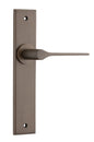 Iver Como  Door Lever Chamfered Latch Pair, Passage Kit, Privacy Kit , Entrance Kit with High Security Lock -Signature Brass
