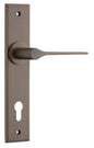 Iver Como  Door Lever Chamfered Latch Pair, Passage Kit, Privacy Kit , Entrance Kit with High Security Lock -Signature Brass