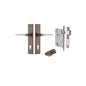 Iver Como  Door Lever Chamfered Latch Pair, Passage Kit, Privacy Kit , Entrance Kit with High Security Lock -Signature Brass