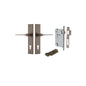 Iver Como  Door Lever Chamfered Latch Pair, Passage Kit, Privacy Kit , Entrance Kit with High Security Lock -Signature Brass