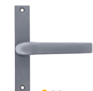 Carbine Australia Component for flip bolt - Long Lever and Short Lever furniture  Egress Handle - Satin Chrome