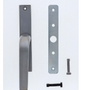 Carbine Australia Component for flip bolt - Long Lever and Short Lever furniture  Egress Handle - Satin Chrome