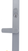 Carbine Australia Component for flip bolt - Long Lever and Short Lever furniture  Egress Handle - Satin Chrome