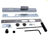 Carbine Australia Component for flip bolt - Long Lever and Short Lever furniture  Egress Handle - Satin Chrome