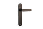 Iver Bronte Door Lever Oval Latch Pair, Passage Kit, Privacy Kit , Entrance Kit with High Security Lock - Signature Brass