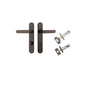 Iver Bronte Door Lever Oval Latch Pair, Passage Kit, Privacy Kit , Entrance Kit with High Security Lock - Signature Brass